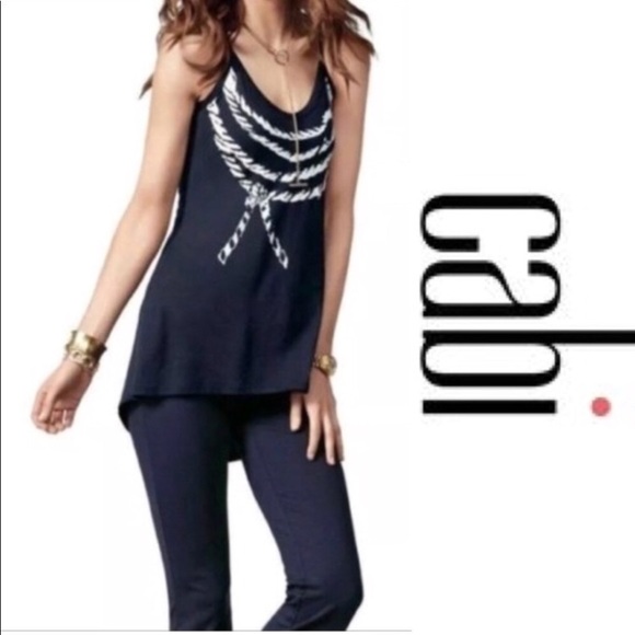CAbi Tops - Cabi Ahoy Modal Swing Tunic Tank Medium